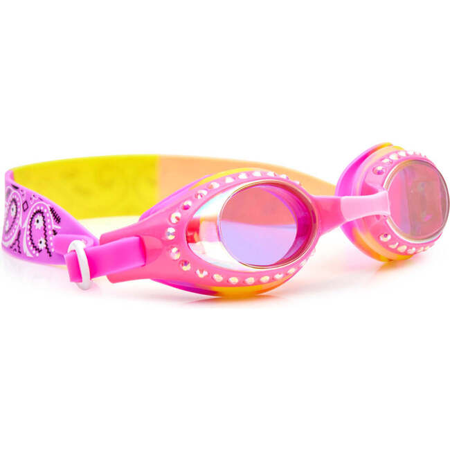 Bandana Swim Goggles, Peachie Pink - Goggles - 2