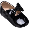 Baby Ballerina with Bow, Black Patent - Flats - 1 - thumbnail