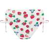 Strawberry Ruched Bikini Set - Two Pieces - 4