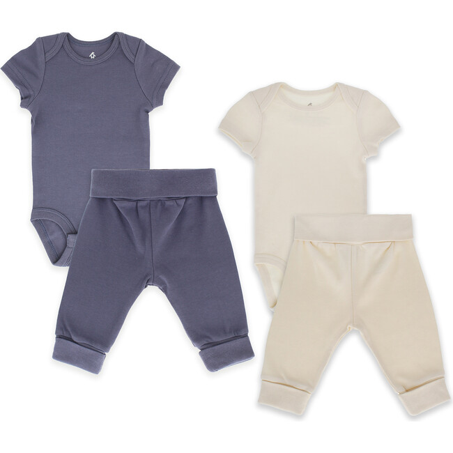 Baby Organic Basics Bundle, Folkstone Grey - Mixed Apparel Set - 1