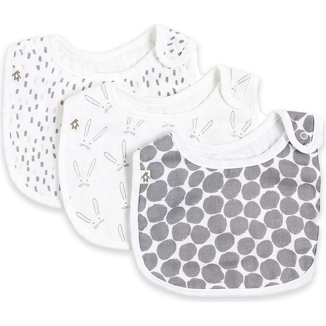 Dream Assorted Muslin Bibs - Bunnies - Bibs - 1
