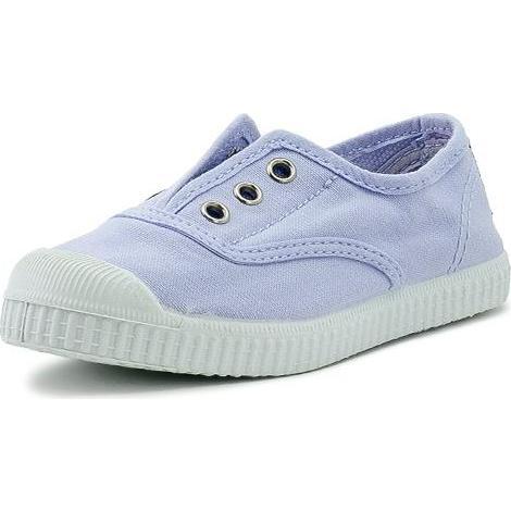 Canvas Laceless Sneakers, Lilac - Sneakers - 1