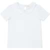 Unisex White Peter Pan Collar Shirt - Shirts - 1 - thumbnail