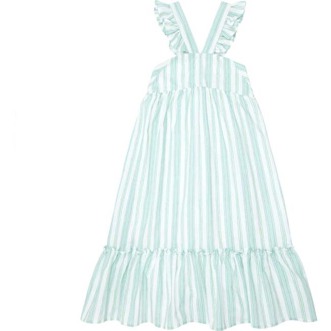 Minnow X Sister Parish Girls Cumberland Stripe V-Neck Crossover Dress