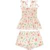 Minnow X Sister Parish Girls Cloister Botanical Smocked Short Set - Mixed Apparel Set - 1 - thumbnail