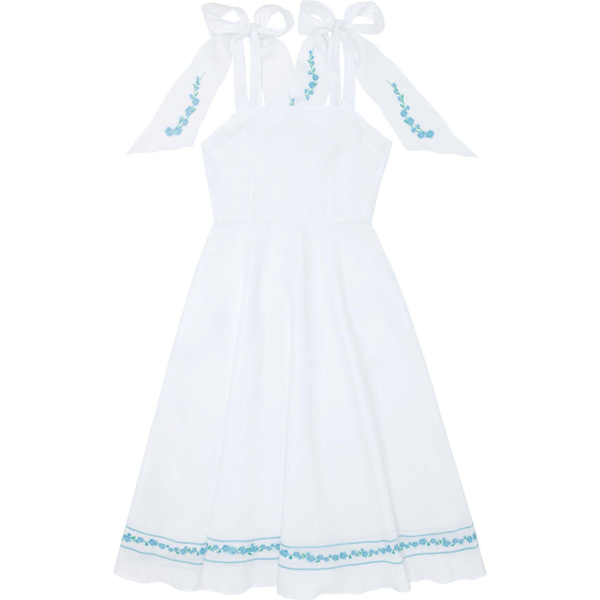 Minnow X Fanm Mon Women's Coconut Grove White Tie Knot Dress - Dresses - 1