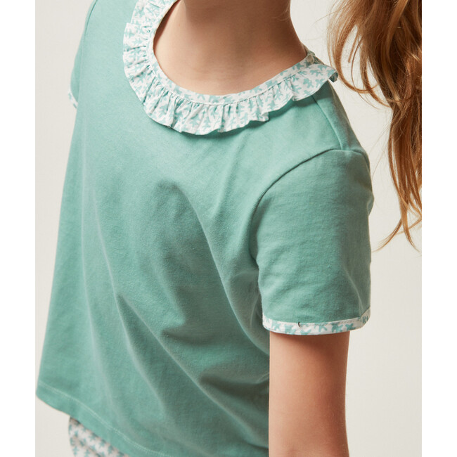 Minnow X Sister Parish Girls Sea Leaf T-Shirt And Short Set - Mixed Apparel Set - 3