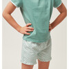 Minnow X Sister Parish Girls Sea Leaf T-Shirt And Short Set - Mixed Apparel Set - 4 - thumbnail