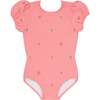 Minnow X Fanm Mon Girls Hibiscus Puff Sleeve One Piece - One Pieces - 1 - thumbnail