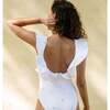 Minnow X Fanm Mon Women's Coconut Grove White Ruffle One Piece - One Pieces - 4