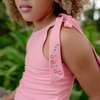 Minnow X Fanm Mon Girls Hibiscus Tie Knot One Piece - One Pieces - 3