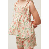 Minnow X Sister Parish Girls Cloister Botanical Smocked Short Set - Mixed Apparel Set - 4