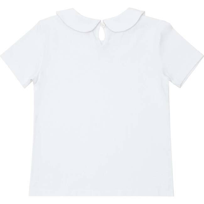 Unisex White Peter Pan Collar Shirt - Shirts - 6
