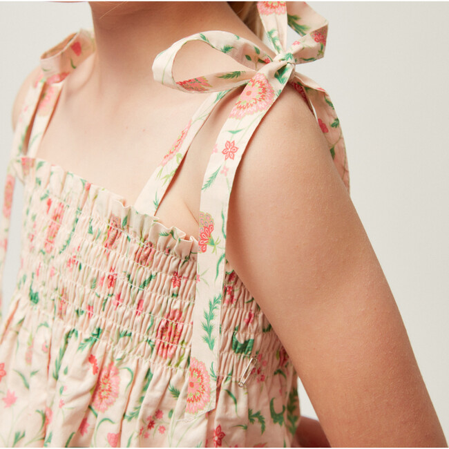 Minnow X Sister Parish Girls Cloister Botanical Smocked Short Set - Mixed Apparel Set - 5