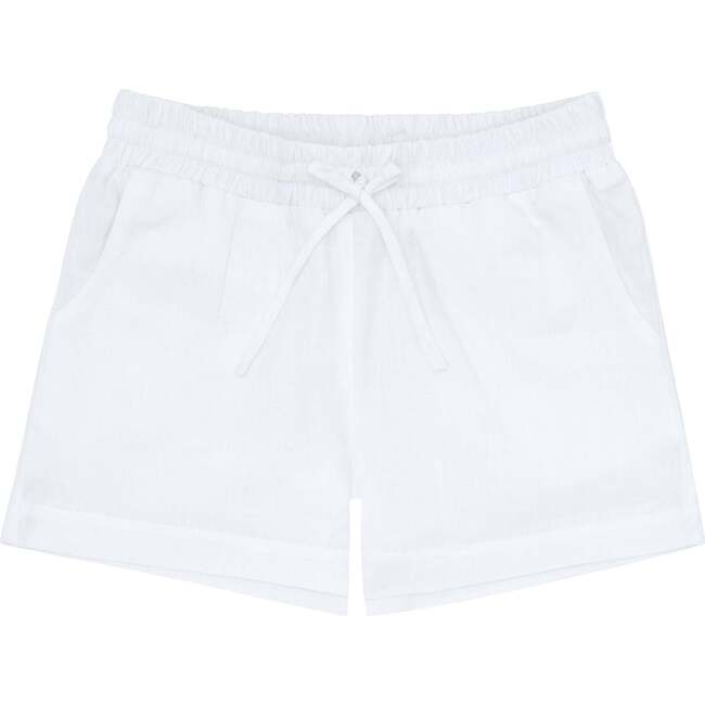 Minnow X Fanm Mon Boys Coconut Grove White Linen Short