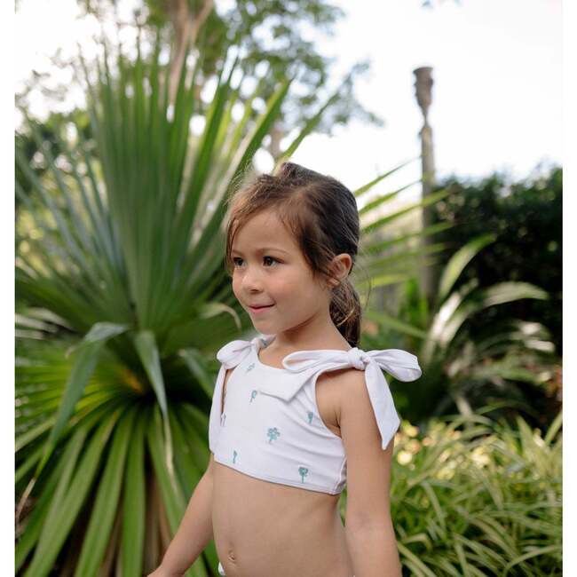 Minnow X Fanm Mon Girls Coconut Grove White Tie Knot Bikini - Two Pieces - 2