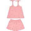 Minnow X Fanm Mon Girls Hibiscus Tie Knot Short Set - Mixed Apparel Set - 4