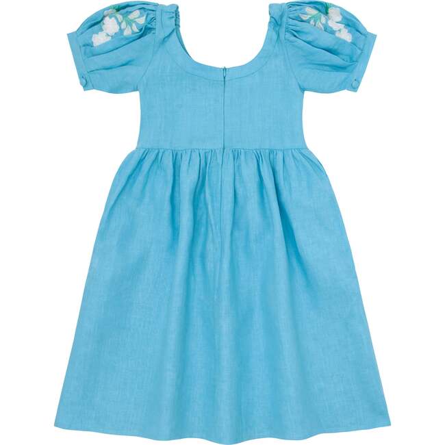 Minnow X Fanm Mon Girls Lagoon Puff Sleeve Dress - Dresses - 7