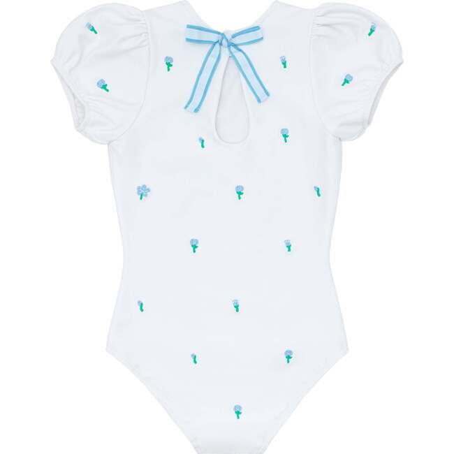 Minnow X Fanm Mon Girls Coconut Grove White Puff Sleeve One Piece - One Pieces - 5