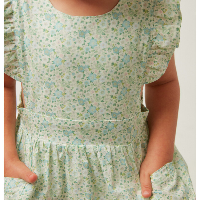 Girls Sea Marsh Floral Pinafore Dress - Dresses - 5