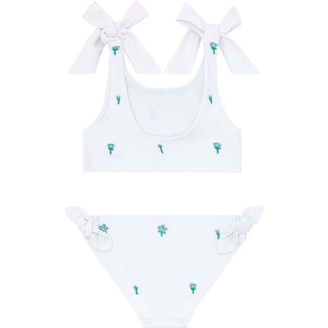 Minnow X Fanm Mon Girls Coconut Grove White Tie Knot Bikini - Two Pieces - 5