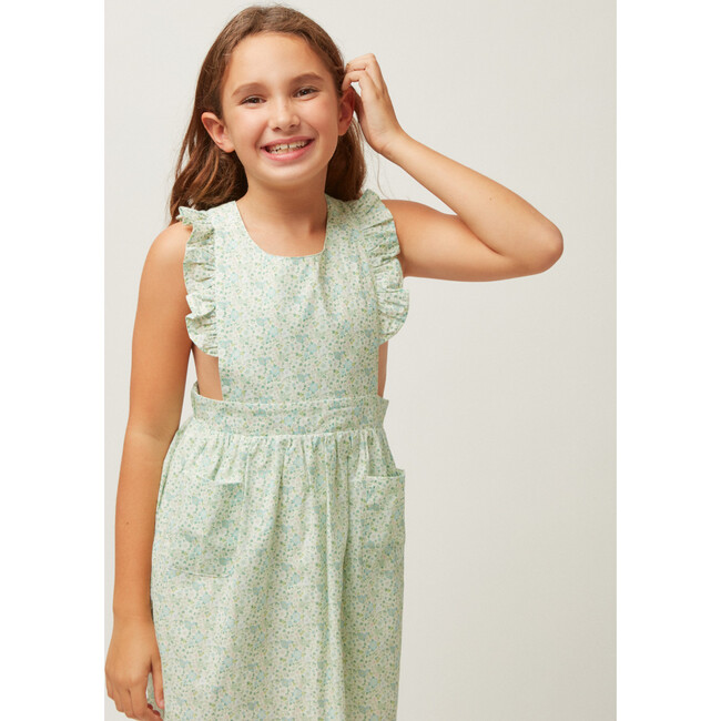 Girls Sea Marsh Floral Pinafore Dress - Dresses - 6