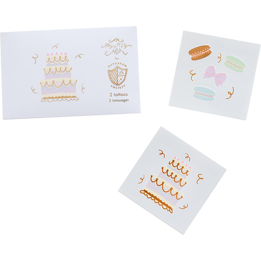 Let Them Eat Cake Temporary Tattoos - Favors - 1