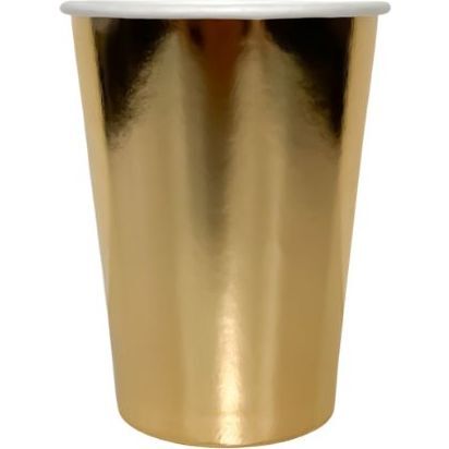 Gold 12 Oz Cups