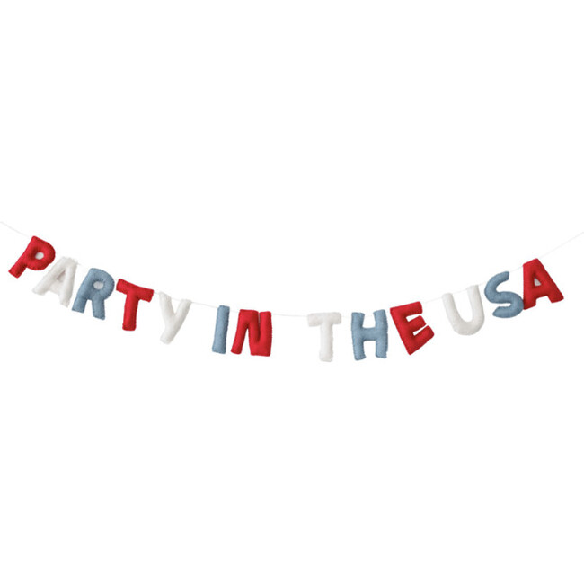 Party In The Usa Felt Garland