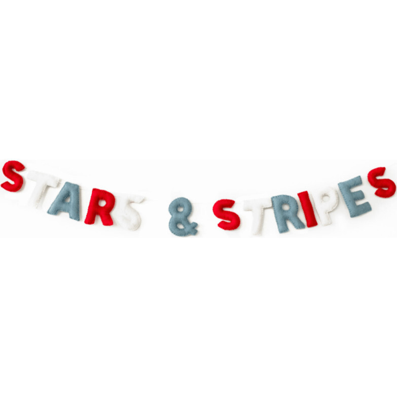 Stars And Stripes Felt Garland - Garlands - 1