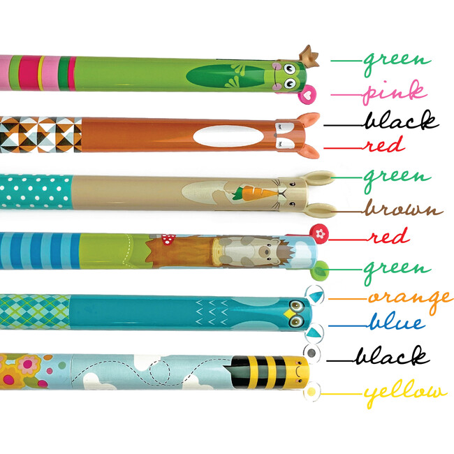 Twice As Nice Double Color Click Woodland Pen Set, Assorted Colors - Arts & Crafts - 2
