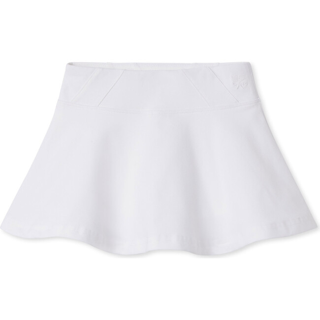 Tylee Tennis Performance Chevron Skort, Bright White - Skirts - 1