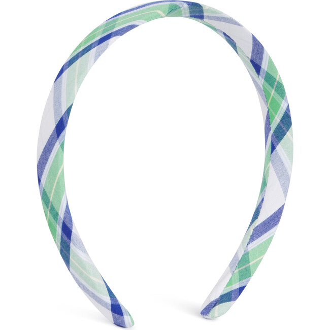 Summit Plaid Stretch Poplin Flat Headband, Plaid