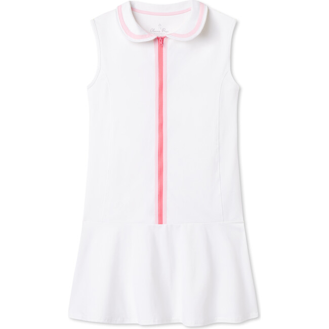 Vivian Tennis Performance Sherbet Dress, Bright White - Dresses - 1
