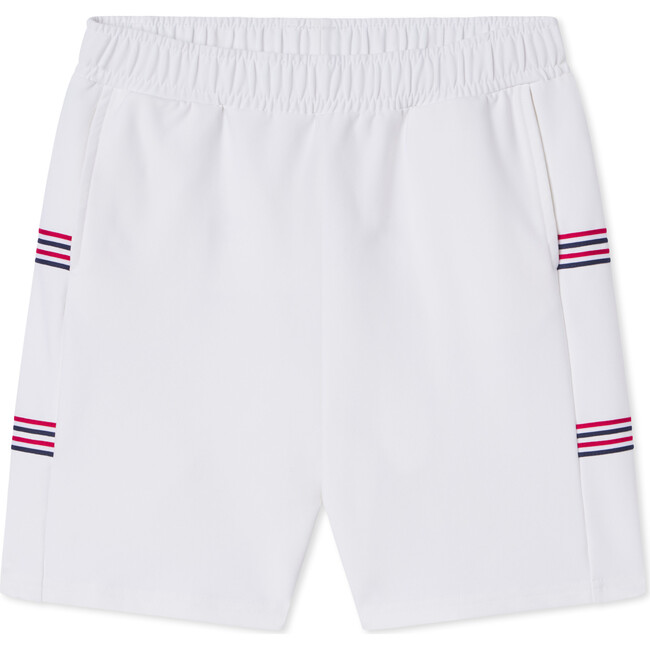 Tex Tennis Performance Americana Shorts, Bright White