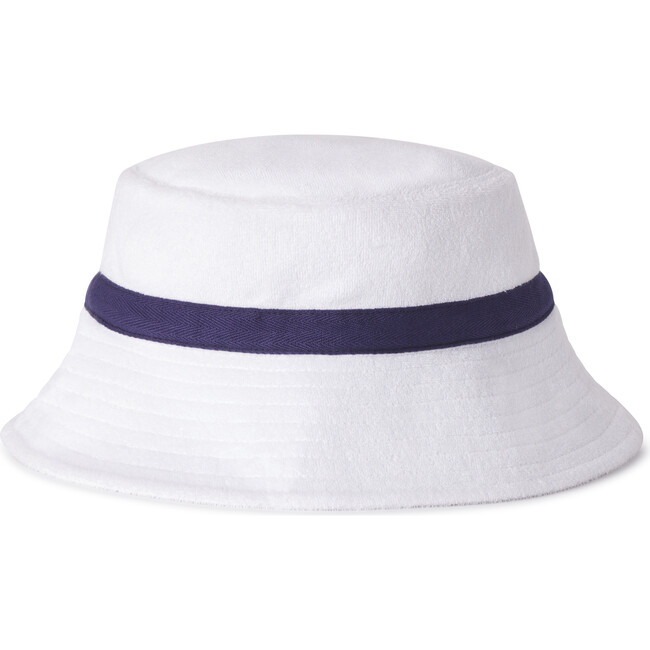 Remy Solid Looped Terry Bucket Hat, Bright White