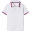 Terence Tennis Performance Americana Polo Shirt, Bright White - Polo Shirts - 1 - thumbnail
