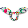 Olina Print Stretch Poplin Tie Scrunchie, Multicolors - Hair Accessories - 1 - thumbnail