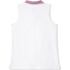 Terra Tennis Performance Americana Sleeveless Polo Shirt, Bright White - Polo Shirts - 2