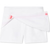 Women's Talia Tennis Performance Sherbet Skort, Bright White - Skirts - 2 - thumbnail