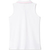 Women's Adair Tennis Performance Sherbet Sleeveless Polo Shirt, Bright White - Polo Shirts - 2