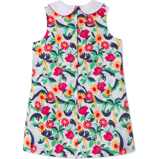 Maddie Olina Print Stretch Poplin Dress, Multicolors - Dresses - 2