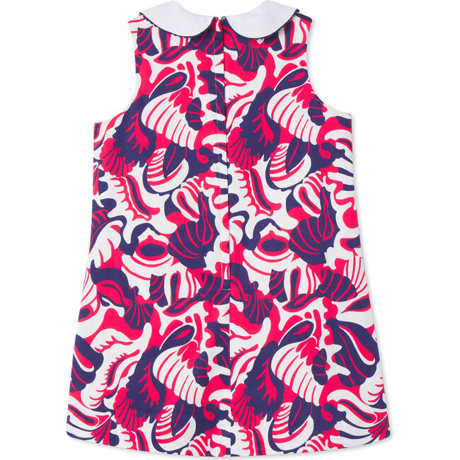 Maddie Roton Point Print Stretch Sateen Seersucker Dress, Blue - Dresses - 2