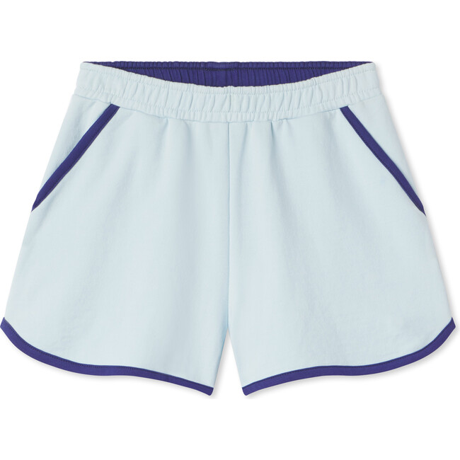 Fiona Sunwashed French Terry Knit Shorts, Nantucket Breeze