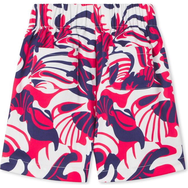 Dylan Roton Point Print Stretch Sateen Shorts, Blue - Shorts - 2