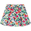 Audrey Olina Print Stretch Poplin Scallop Skirt, Blue - Skirts - 1 - thumbnail