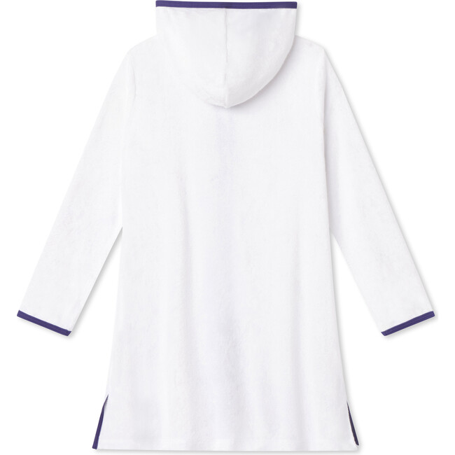 Ellie Ric Rac Lace Looped Terry Coverup, White And Blue Ribbon - Cover-Ups - 2