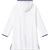 Ellie Ric Rac Lace Looped Terry Coverup, White And Blue Ribbon - Cover-Ups - 2