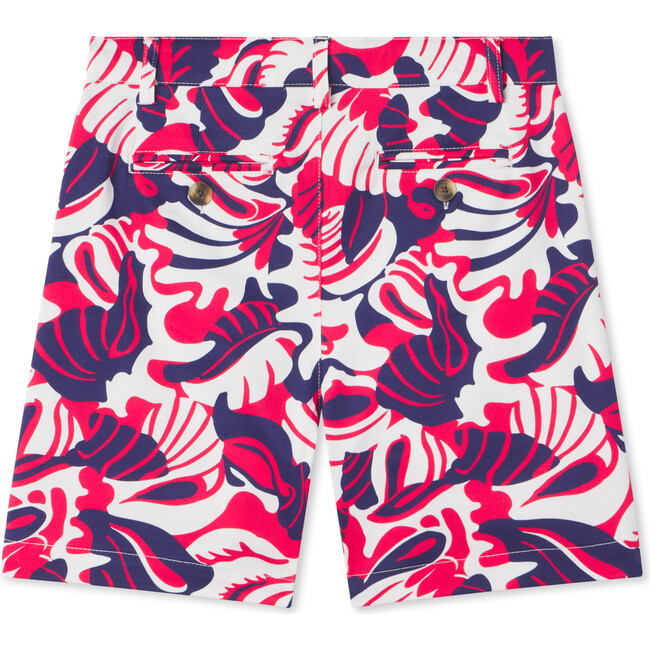 Hudson Roton Point Print Stretch Sateen Shorts, Blue - Shorts - 2