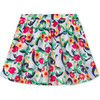 Audrey Olina Print Stretch Poplin Scallop Skirt, Blue - Skirts - 3
